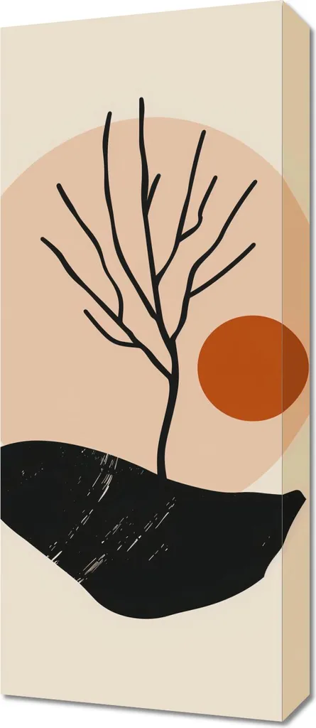 Significato Albero della Vita Spoglio: Quadro 30x70 cm Artistico