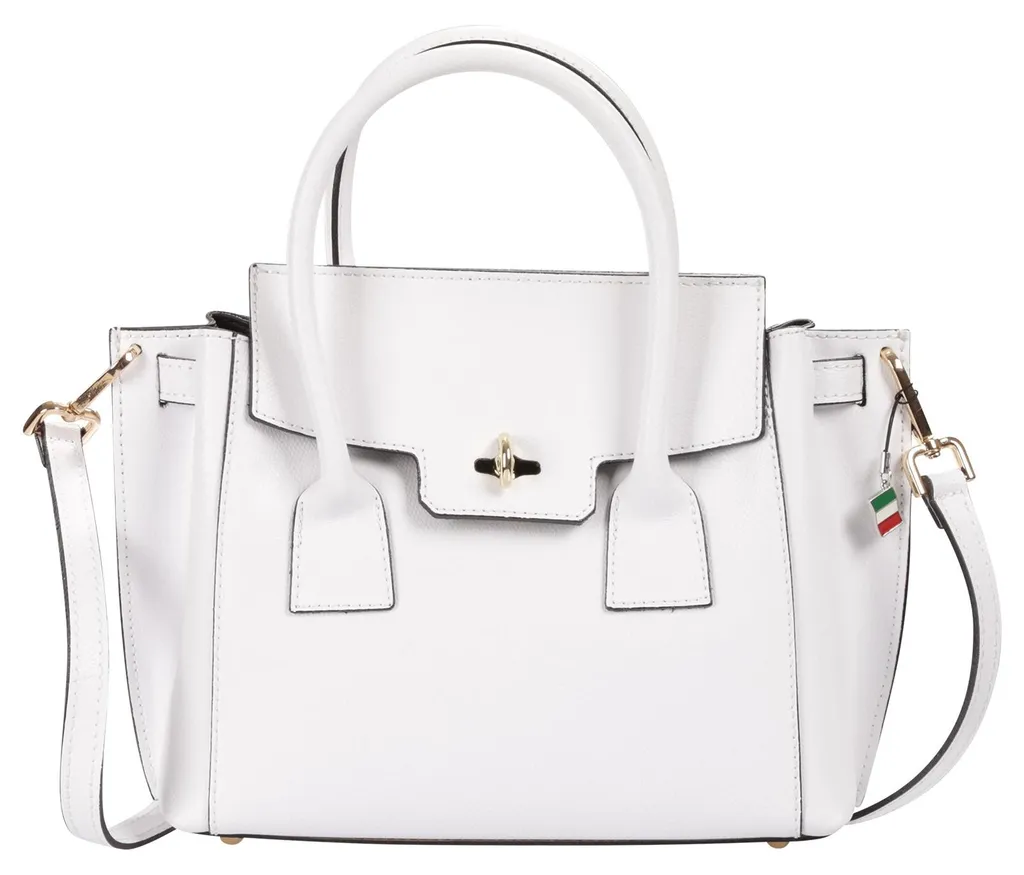 Sac à main Florence blanc en cuir pour mariage et cérémonie OTF848W1