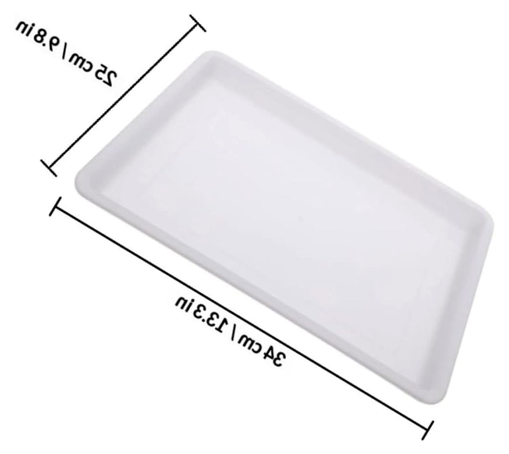 Kunststoff Farbschale A4 Multifunktionales Bastel- und Mischtablett für Wasserkunst und Aufbewahrung von Pigmenten und Künstlerbedarf