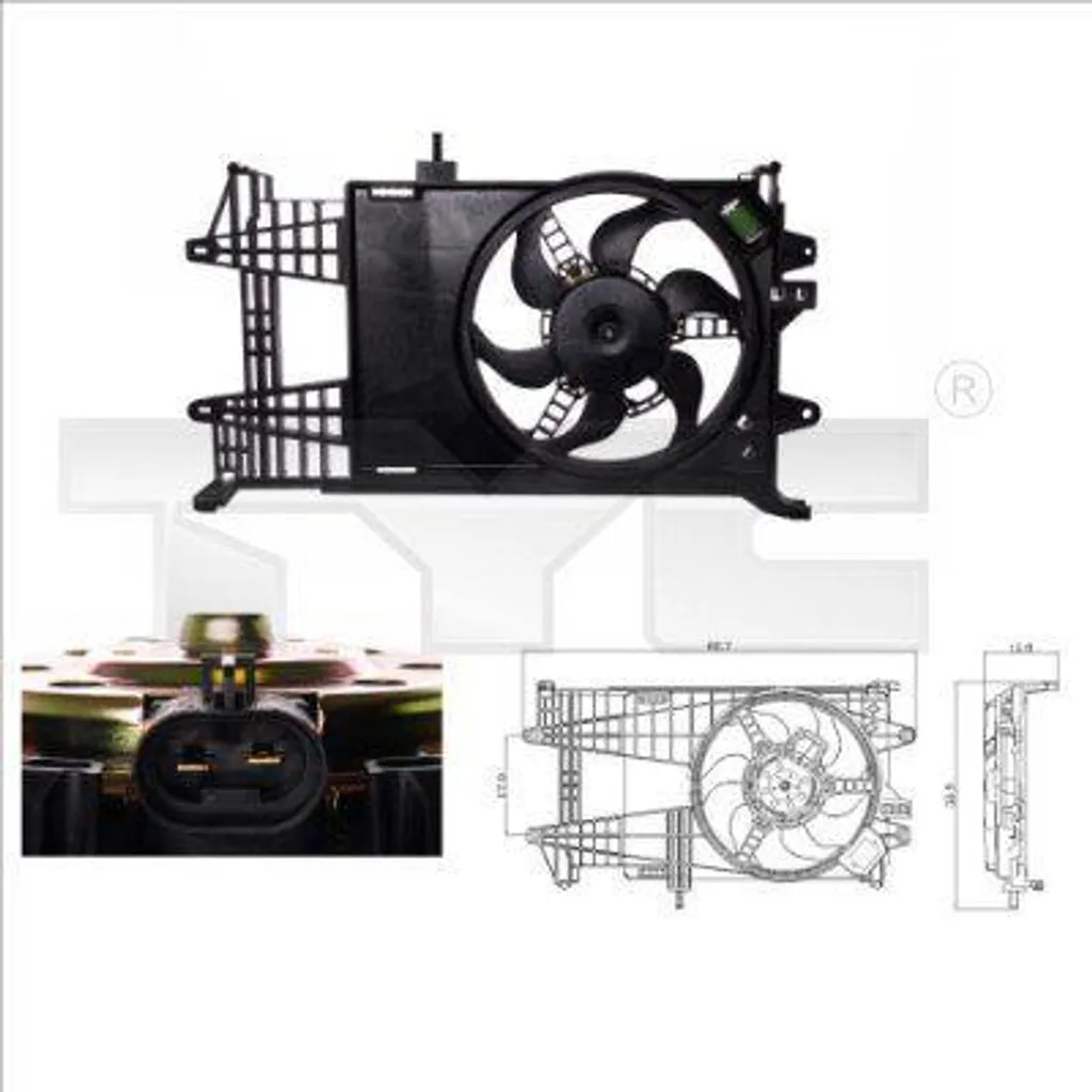 Évitez la Surchauffe avec le Ventilateur de Radiateur TYC pour Fiat et Lancia