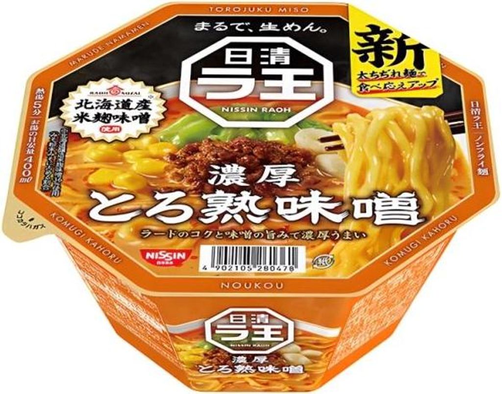 NISSIN Cup Raoh Torojuku Miso 118g Produktbild 