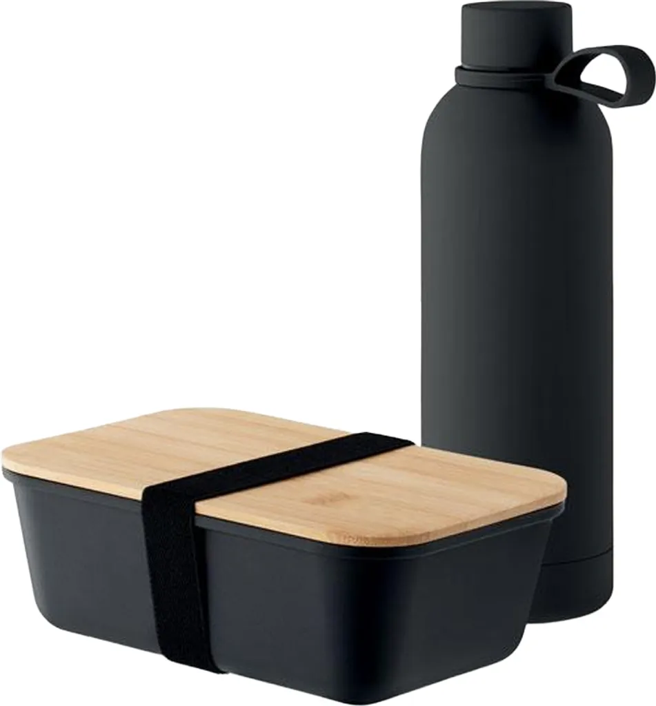MidOcean Emerald MO652: Set Lunch Box e Borraccia Termica Nera Online