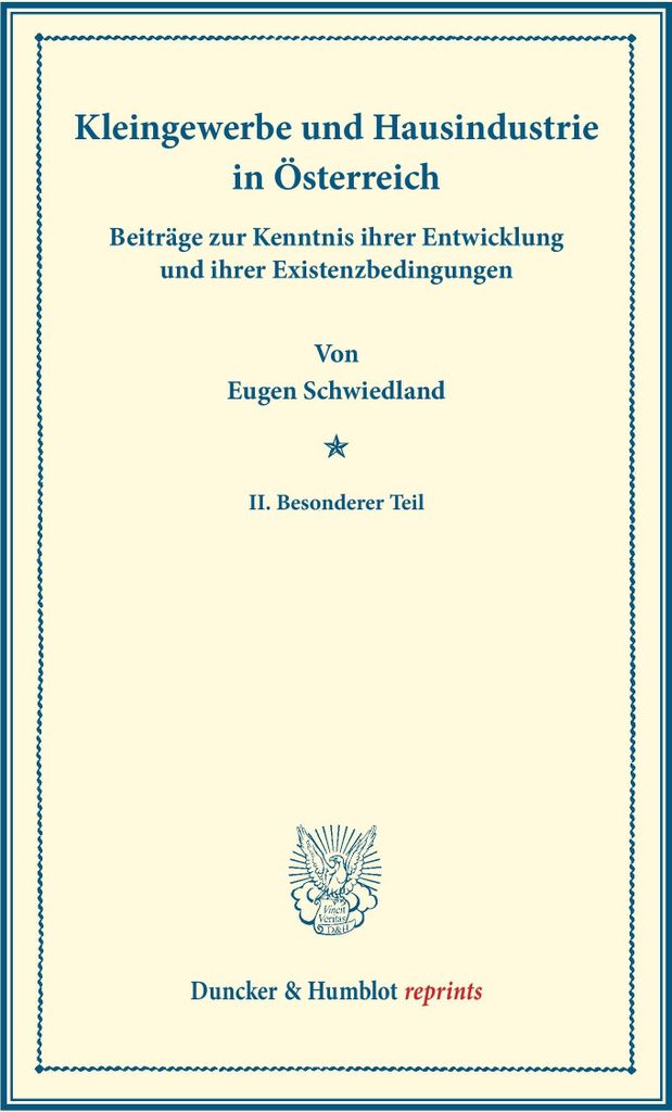 Kleingewerbe und Hausindustrie in Österreich