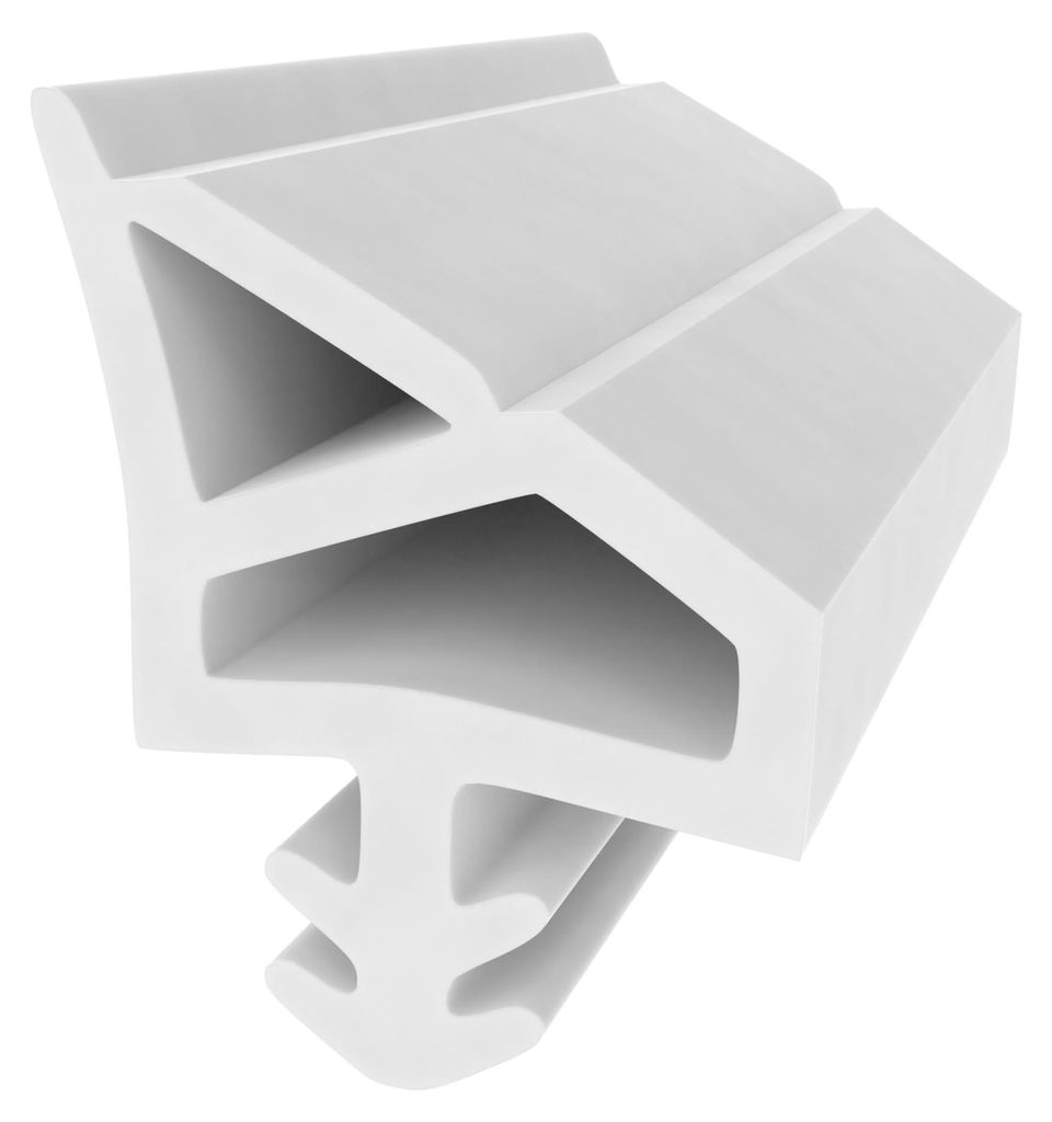 Holzzargendichtung für Holztüren – Weiß - Muster - 11 mm Falzbreite - Zimmertürdichtung - Türdichtung Gummi