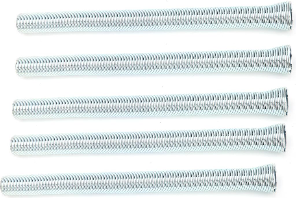 5-teiliges Set aus elastischen, gebogenen Rohrbiegern aus Federstahl