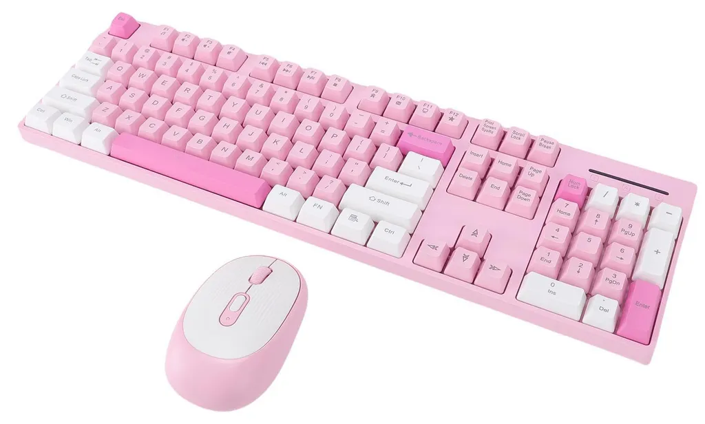 Pack clavier souris sans fil ergonomique Plug-and-Play pour PC et Mac