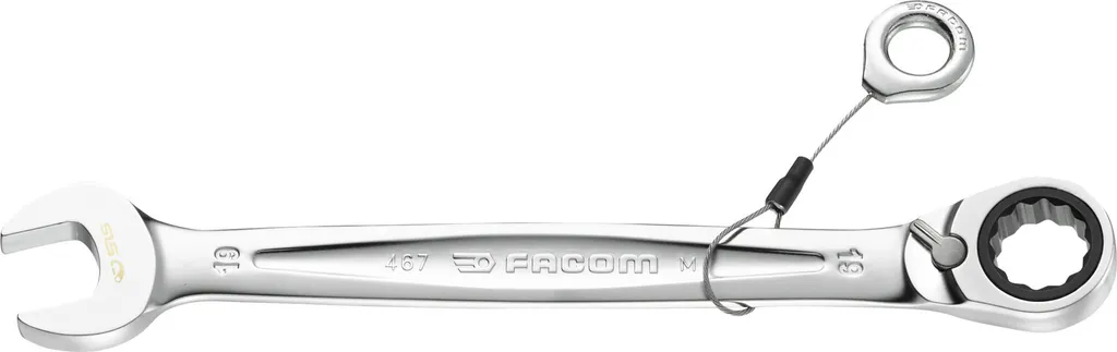 Clé à cliquet 24mm Facom SLS : outillage professionnel anti-chute