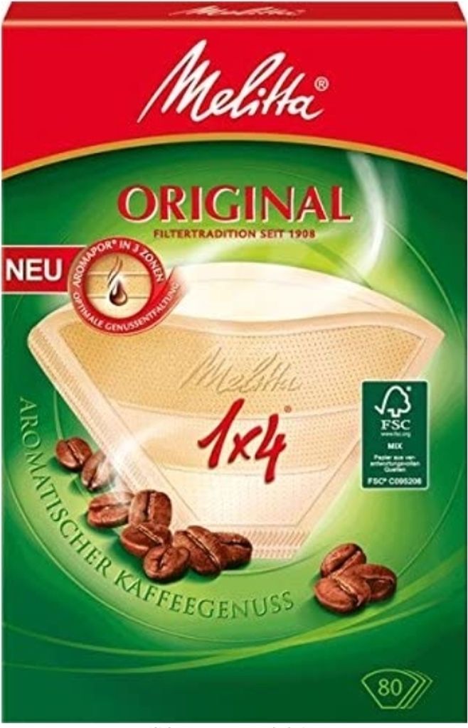 Melitta Aroma-Filtertüten 1x4, Haushaltswarenfilter, Braun Produktbild 
