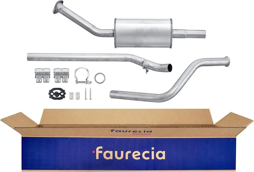 Silencieux central renforcé FAURECIA IAM pour CITROËN C4 anti-corrosion