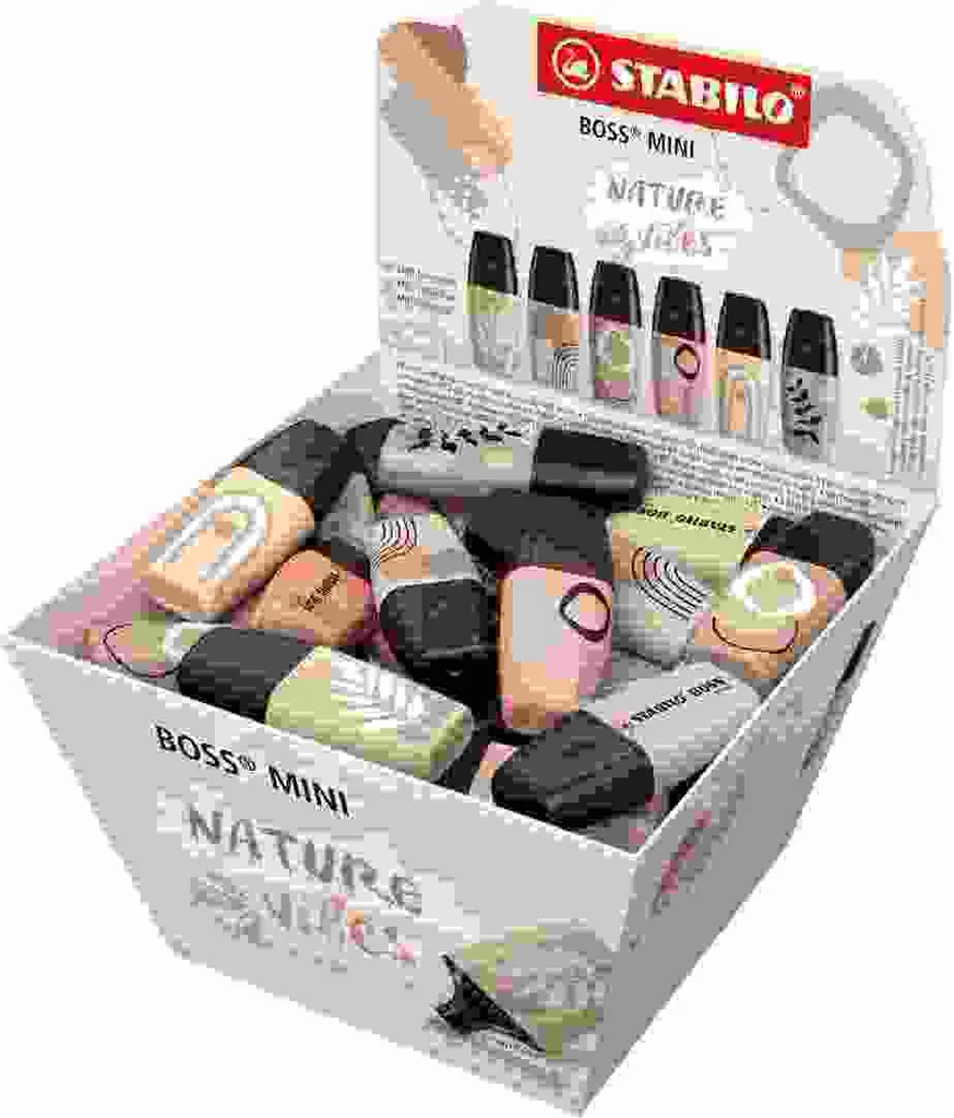 STABILO BOSS MINI Naturevibes 07/50-11-1 Surligneur Lot de 50 Pièces