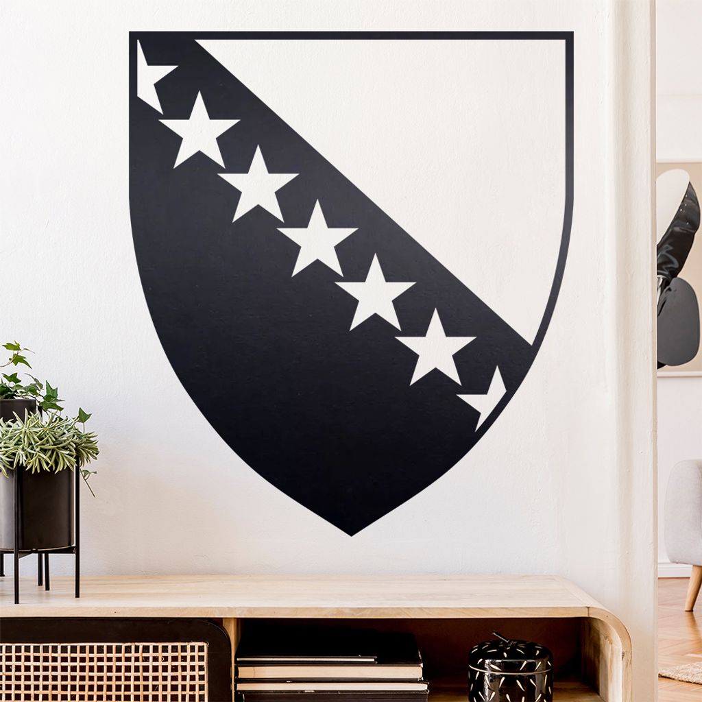 Bosnien Herzegowina Wandtattoo Wandaufkleber Wall Sticker - Dekoration, Küche, Wohnzimmer, Schlafzimmer, Badezimmer
