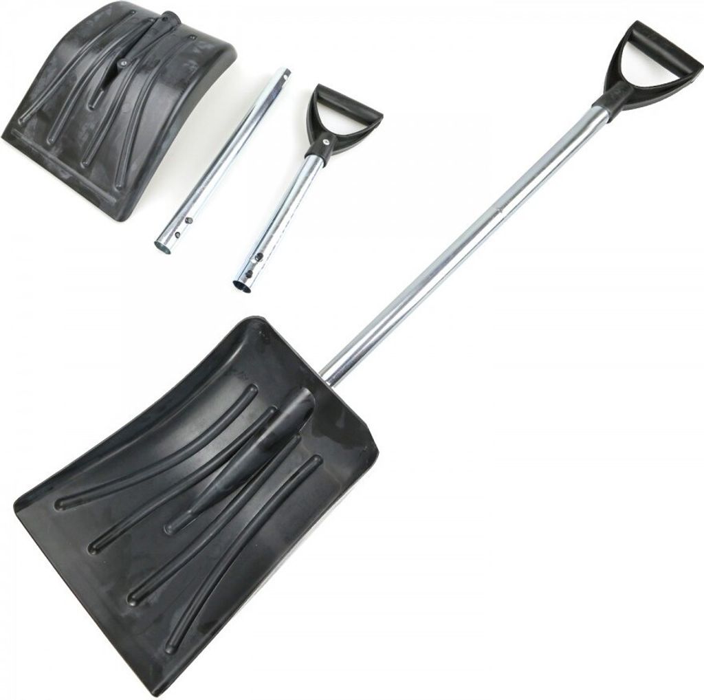 Schneeschaufel 94cm 3tlg. zerlegbar Schneeschipper Auto Produktbild 