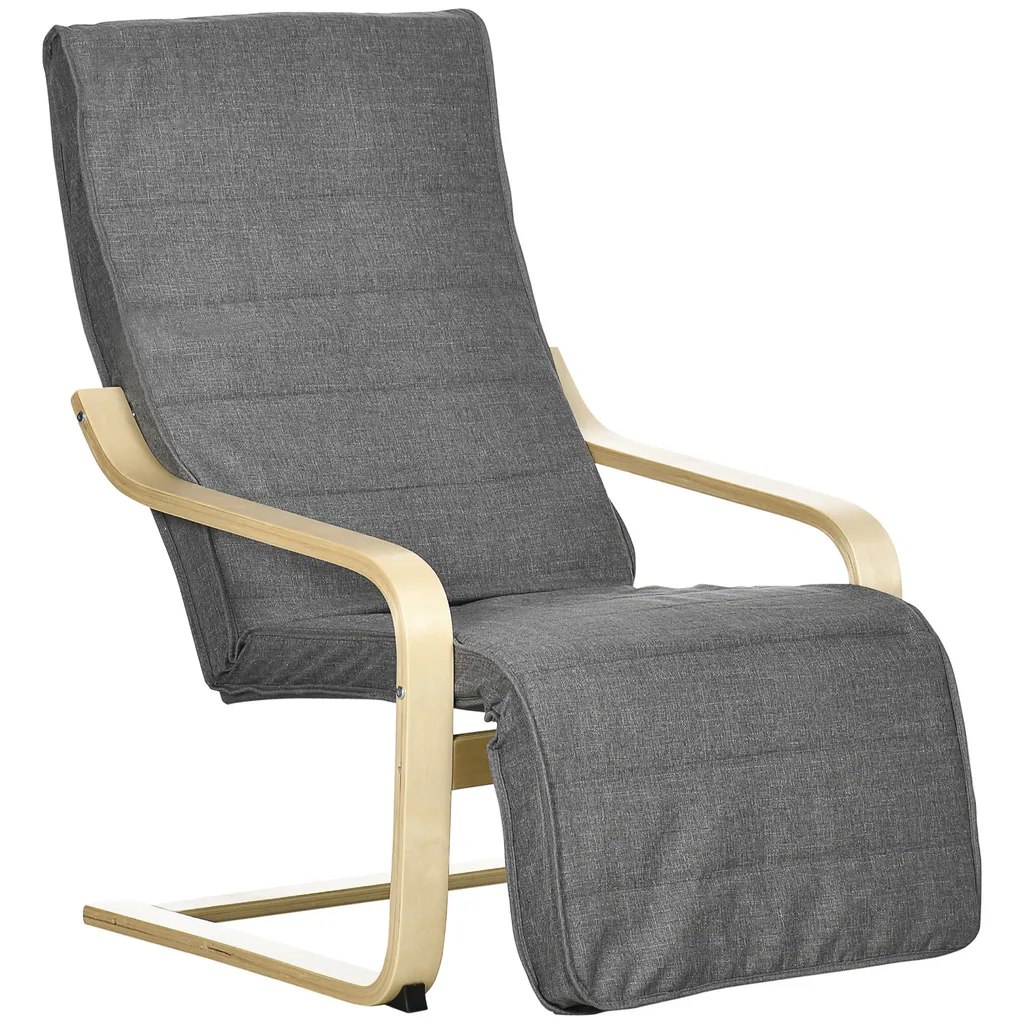 Fauteuil de Relaxation avec Repose-Pied Réglable et Housse Amovible