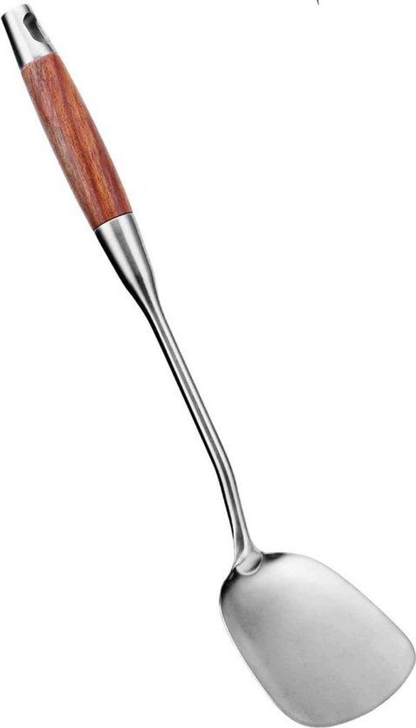Edelstahlwender hitzebeständig Holzgriff 15 inch Küchenhilfe