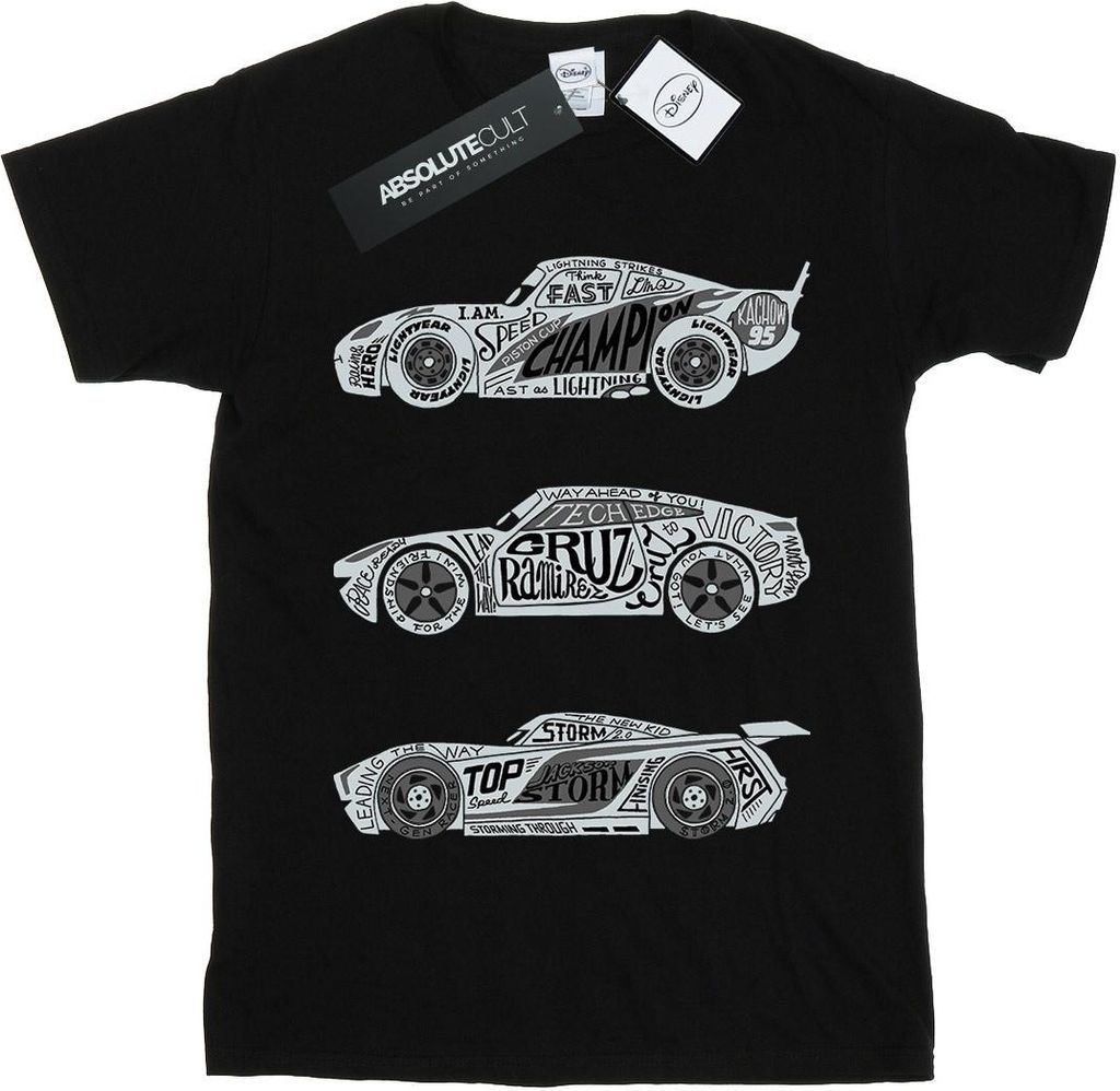 Disney - "Cars" T-Shirt für Jungen BI12126 (128) (Schwarz)