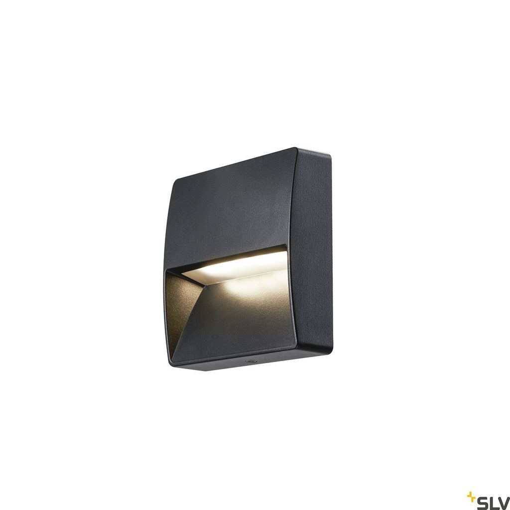 SLV 1002869 DOWNUNDER OUT square WL Outdoor LED Wandeinbauleuchte anthrazit 3000K