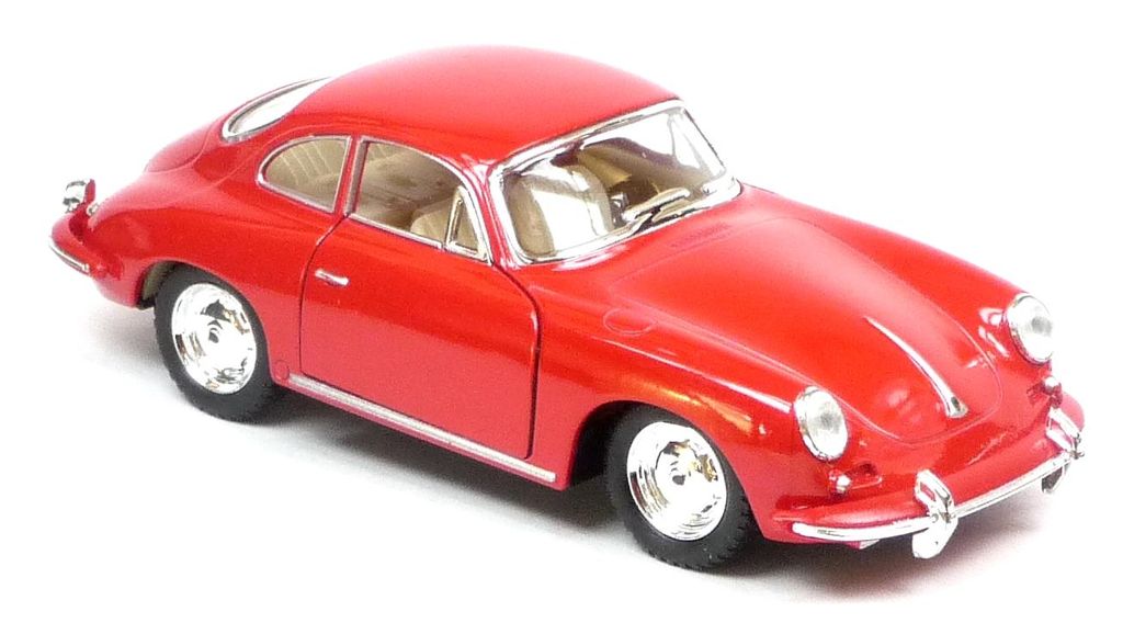 Porsche 356B Carrera 2 rot Modellauto ca. 12 cm Produktbild 