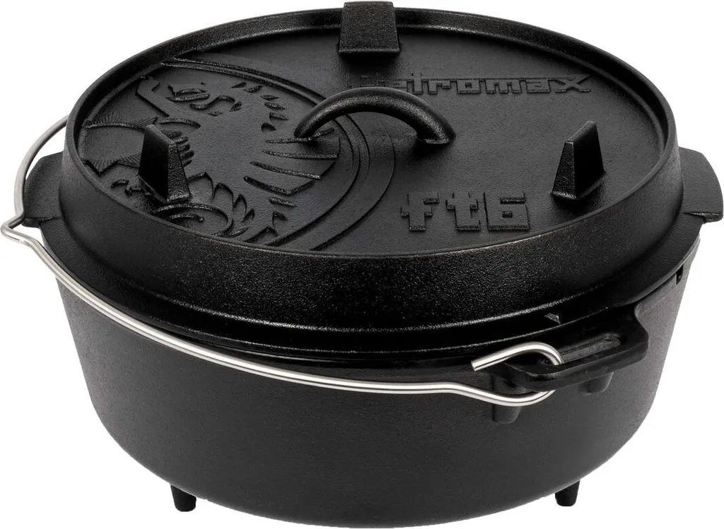 Marmite en Fonte ft6 Dutch Oven Petromax pour Cuisine de Campement