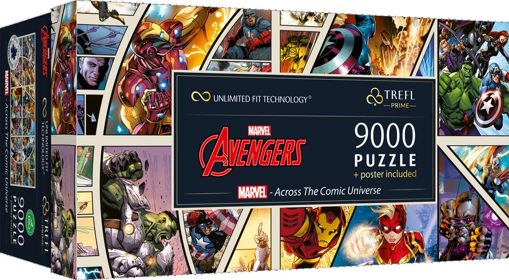 Puzzle 9000el Marvel Across The Comic Universe 81022 TREFL Zdjęcie produktu 