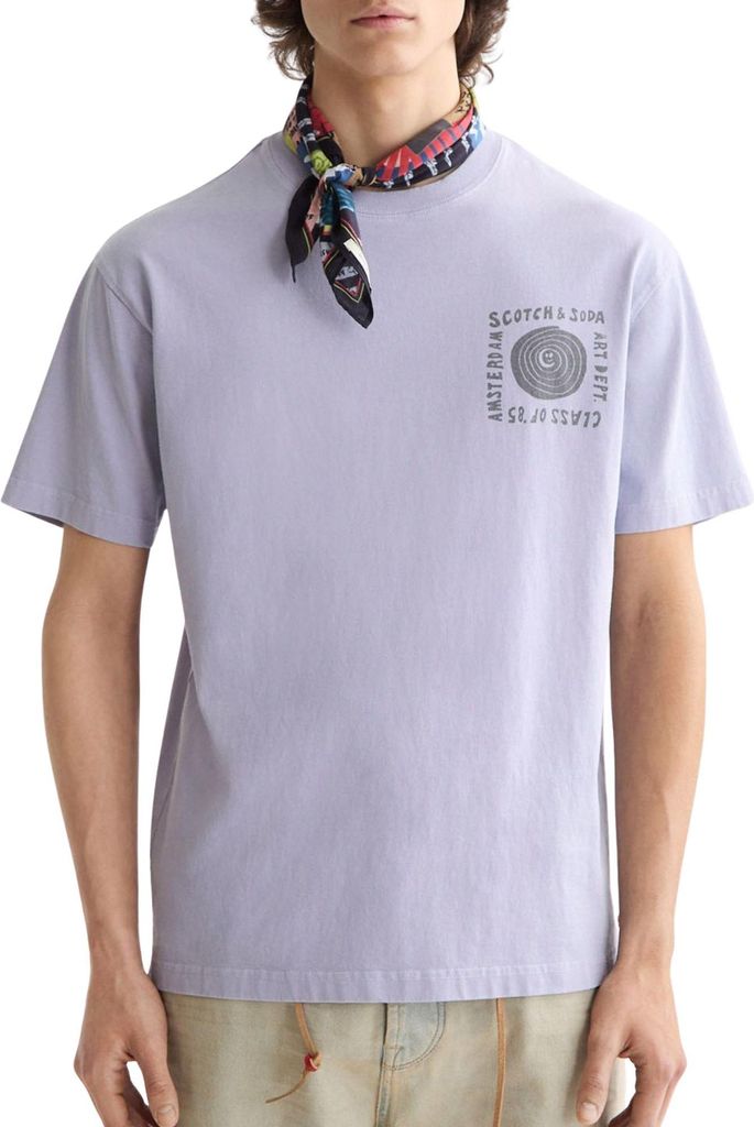 Scotch & Soda Washed Artwork Shirt Herren