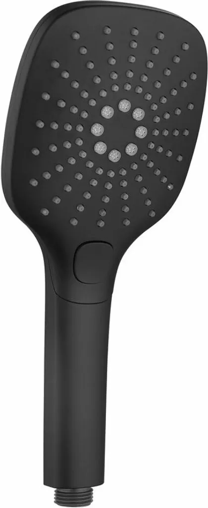 Doccetta 3 Funzioni Nero Opaco con Pulsante Stop - Alta Pressione ABS