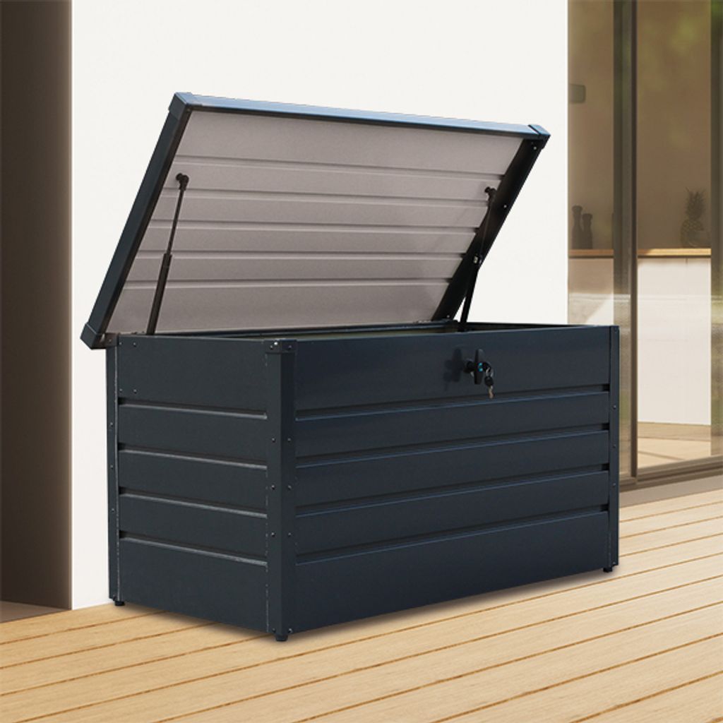 Garten Auflagenbox aus Stahl 350L, abschließbar, ca. Produktbild 
