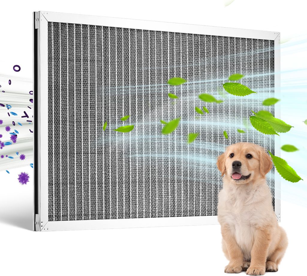 VEVOR elektrostatyczny filtr powietrza, 16 x 25 x 1 cal, Zdjęcie produktu 