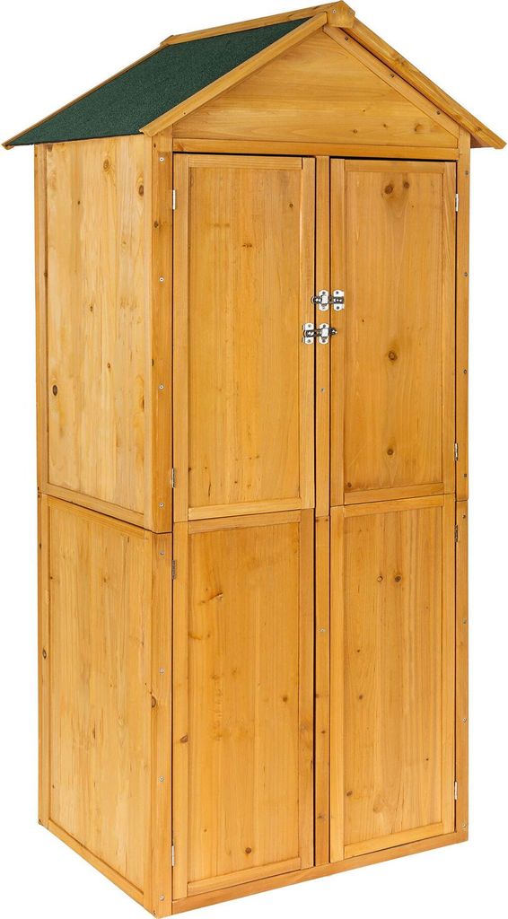 Armoire de jardin Kadi 80,5 x 60 x 213,5 cm - marron Image du produit 