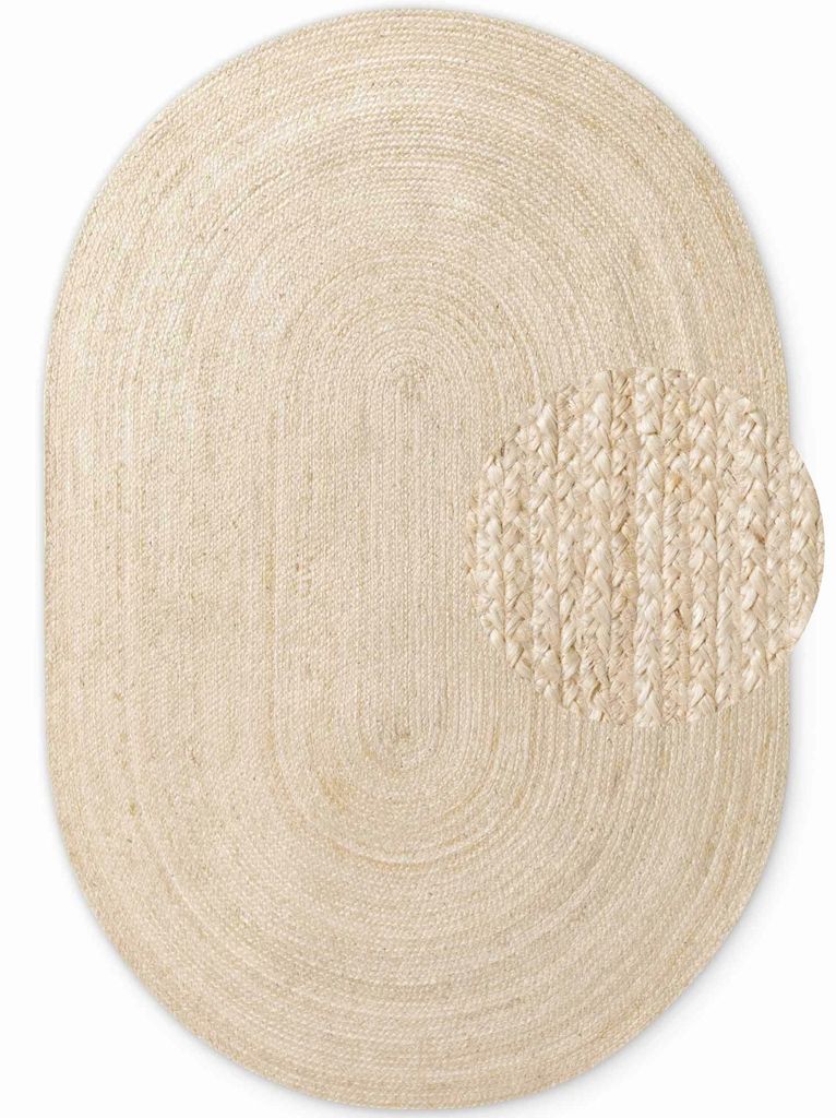 Hanse Home Jute Braided Jute Teppich Oval Rangpur Natur Produktbild 