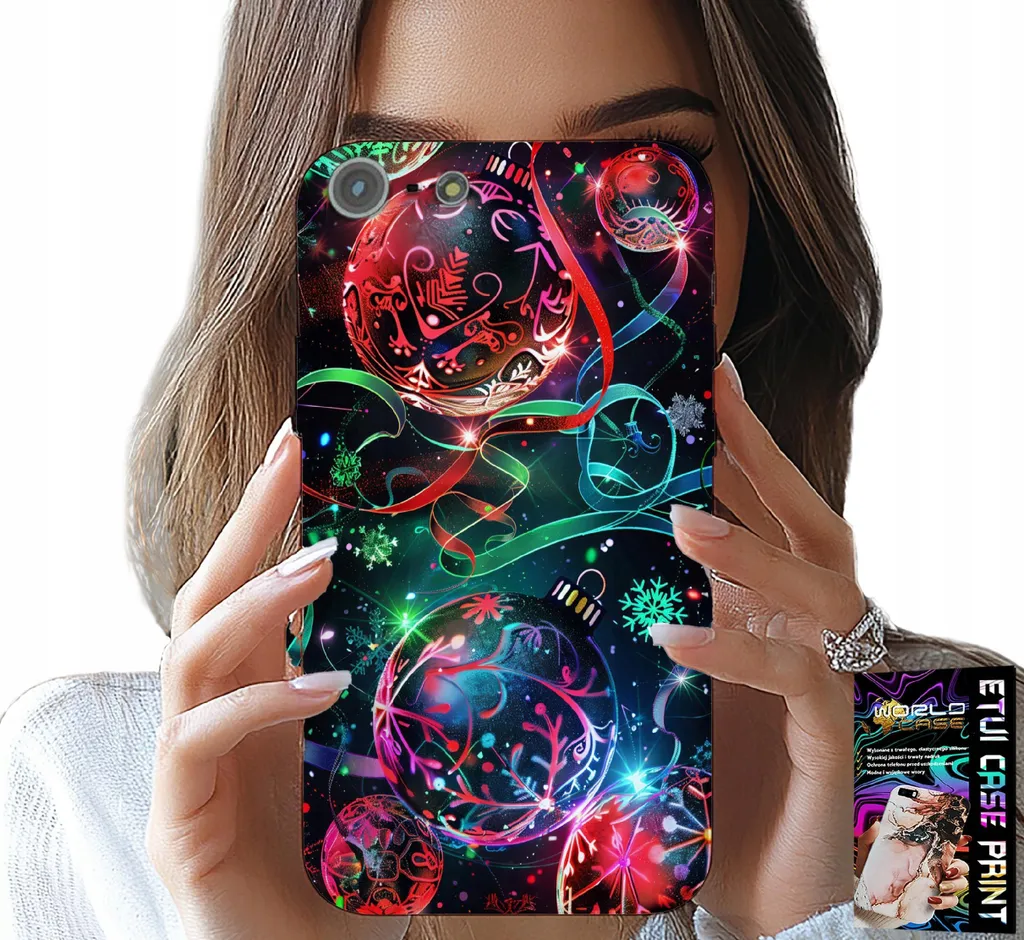 Custodia iPhone 5/5S/5C Natalizia con Pellicola - Regalo Albero di Natale