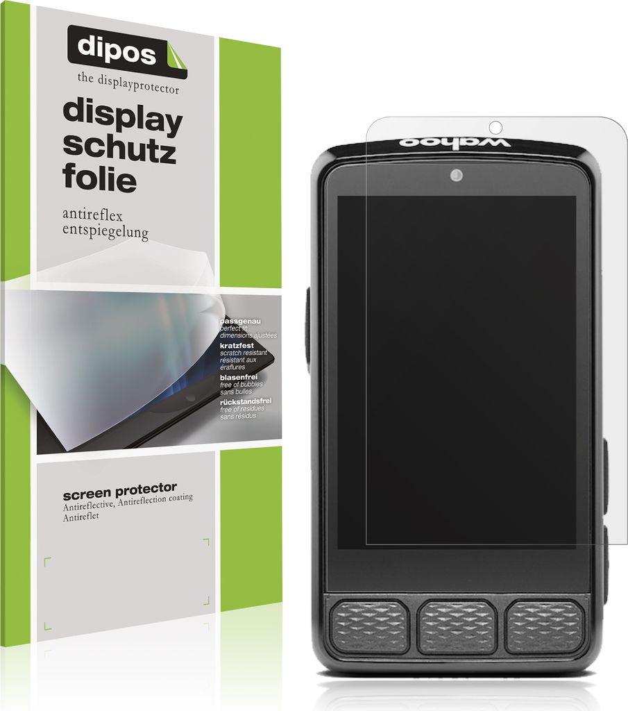 2x Schutzfolie für Wahoo Elemnt Roam 3 matt Displayschutzfolie Folie Display Schutz dipos