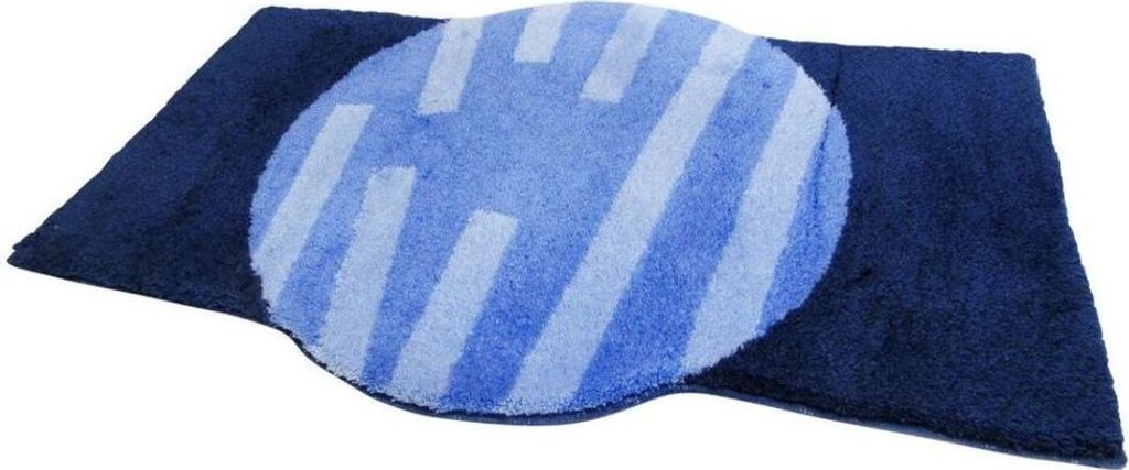 Nicol Badematte Badteppich Badvorleger Duschvorleger Badezimmerteppich 60x100cm Ramona blau