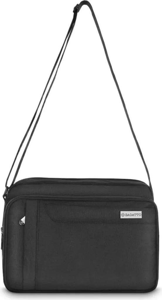 Borsa Uomo Zagatto A4 Professionale: Messenger in Cordura Nero