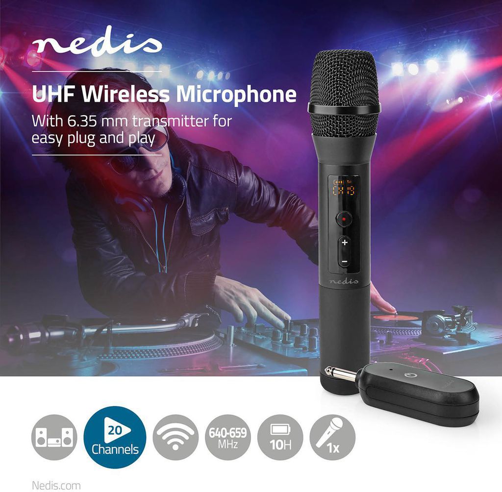 Nedis Wireless Mikrofon Set 20 Kan le 1 Kaufland de