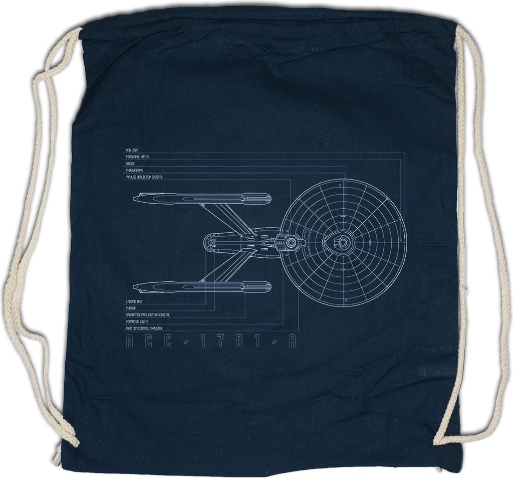 Urban Backwoods Blueprint U.S.S. Federation, Turnbeutel, Farbe: Navy