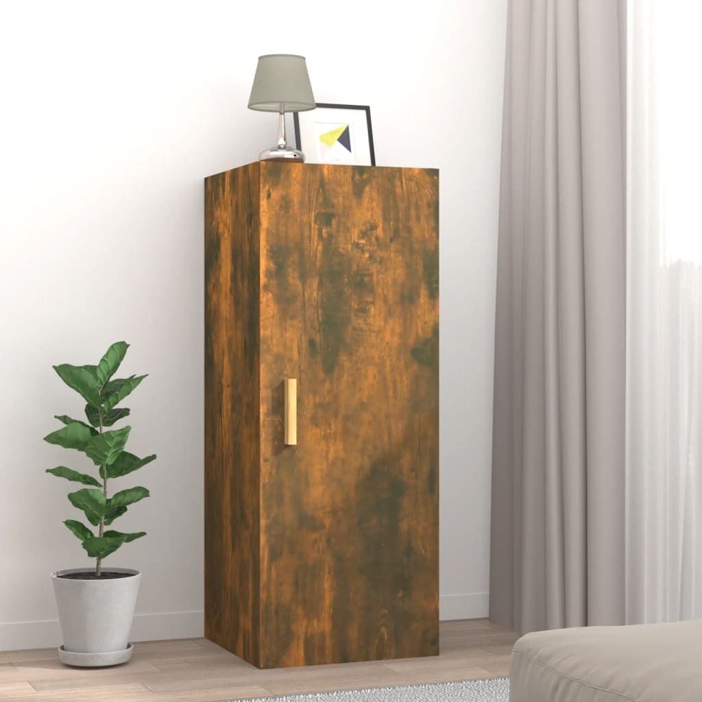 Maison Exclusive - Wandschrank Räuchereiche 34,5x34x90 cm Holzwerkstoff