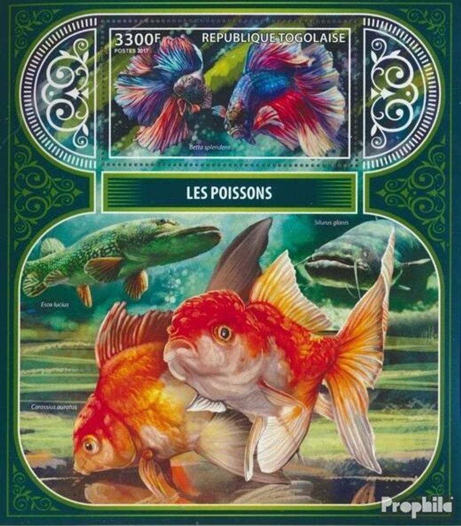 Briefmarken Togo 2017 Mi Block 1469 (kompl. Ausgabe) postfrisch Fische