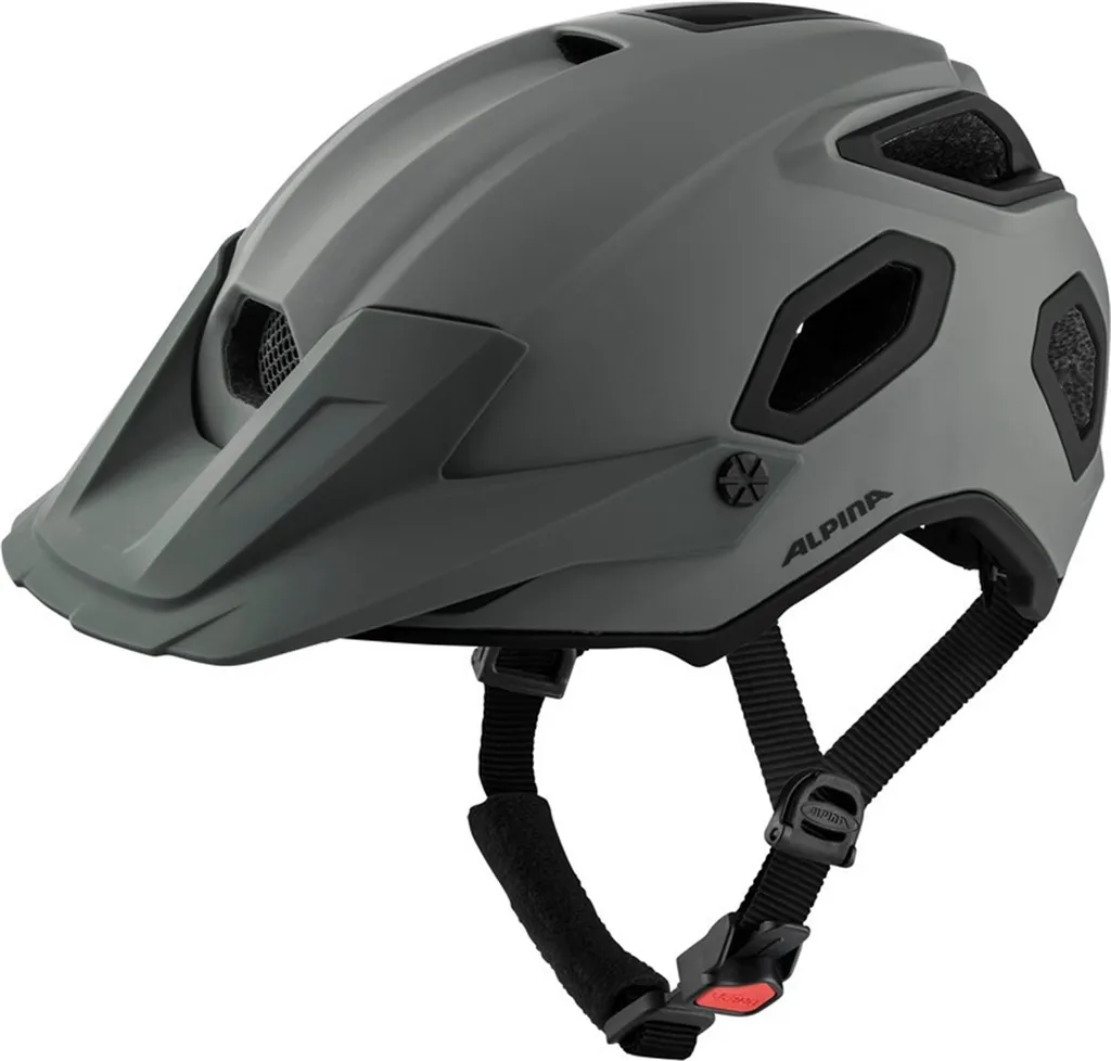 Casque de Cyclisme Alpina Comox Gris Mat pour Randonnées VTT et Enduro