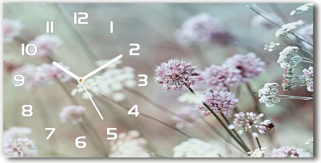 Wanduhr aus Glas – 60x30 cm - Glasbild - Glasuhr - Produktbild 