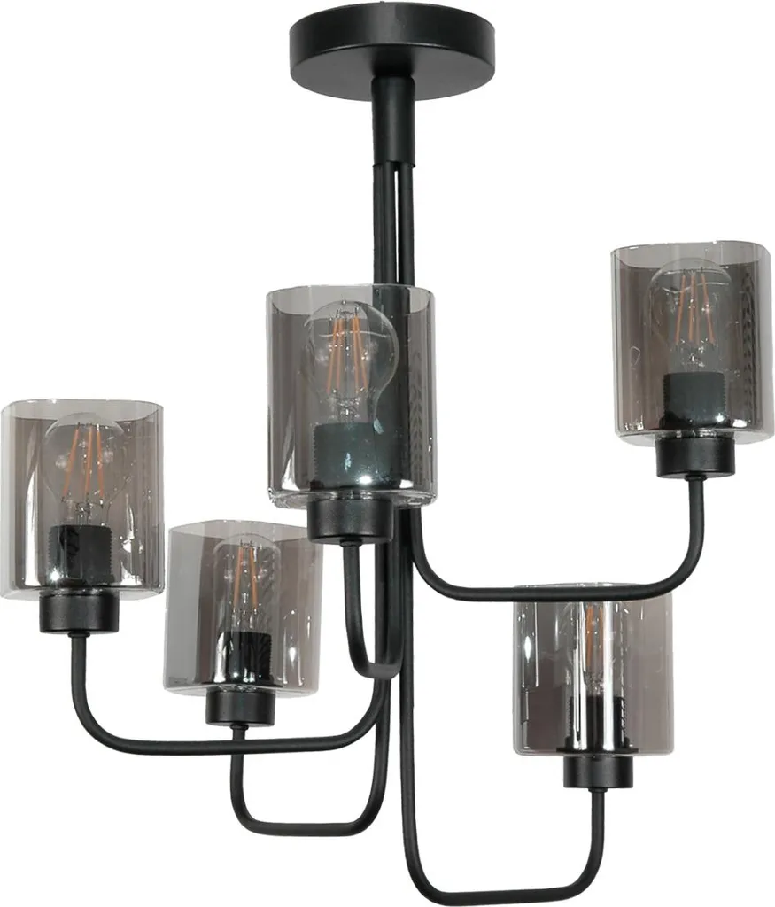 Plassa Classic Nero, Lampade In Vetro Grafite 15-410 Jastar