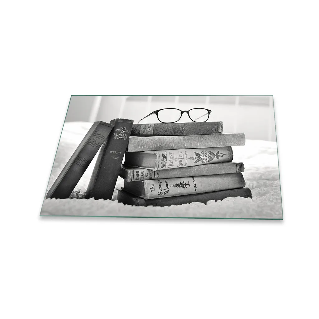 Offerta Piastra Copertura 80x52 Vetro Nero Retro - 1 Pezzo