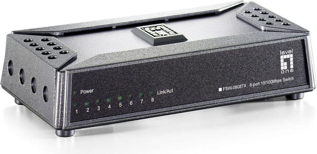 LevelOne PalmCom FSW-0808TX - Switch - 8 x 10/100 - Desktop Immagine del prodotto 