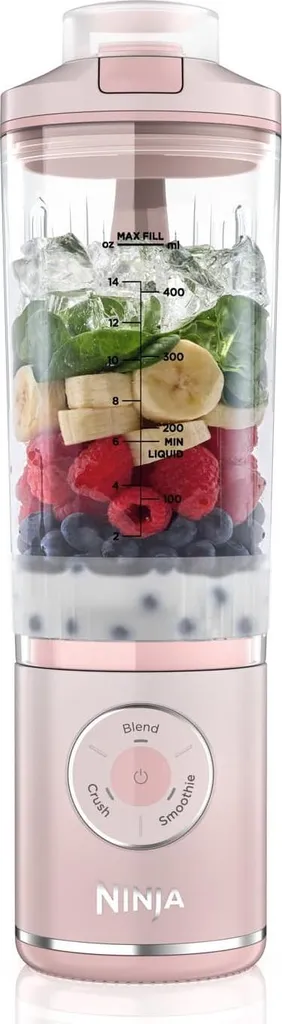 Batteur Ninja BC251EUPK Rose 0,57 L Idéal pour vos Boissons Nomades