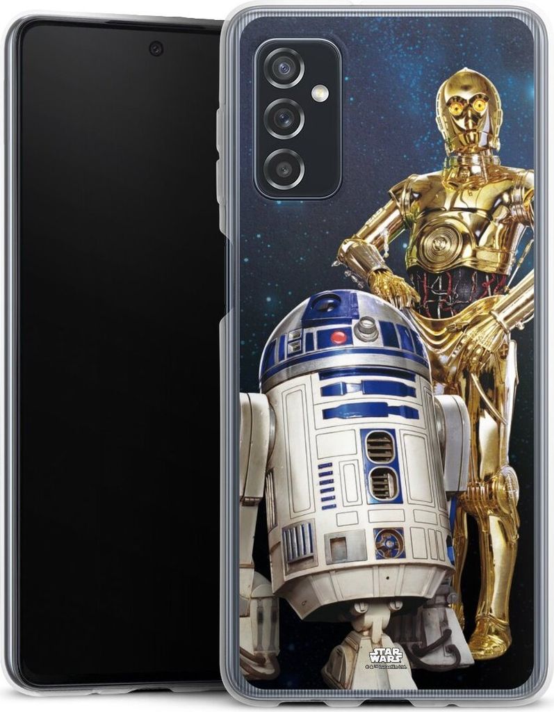 DeinDesign Handyhülle für Samsung Galaxy M52 5G Silikon Hülle Case Smartphone Schutzhülle Star Wars Weltall R2D2