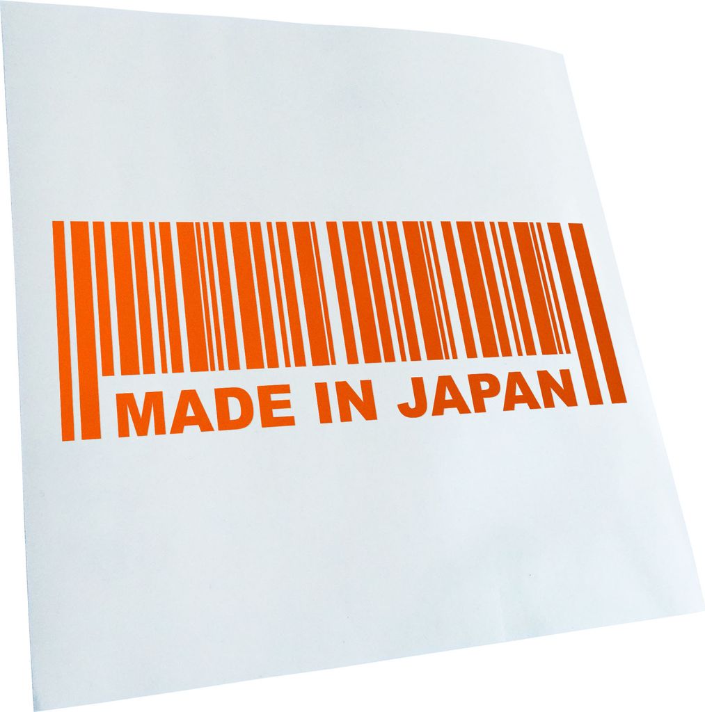 Kiwistar - Autoaufkleber - orange - 40 x 14 cm - Japan - Heckscheibenaufkleber - Aufkleber für Auto Kfz Fahrrad, LKW, Truck Mofa