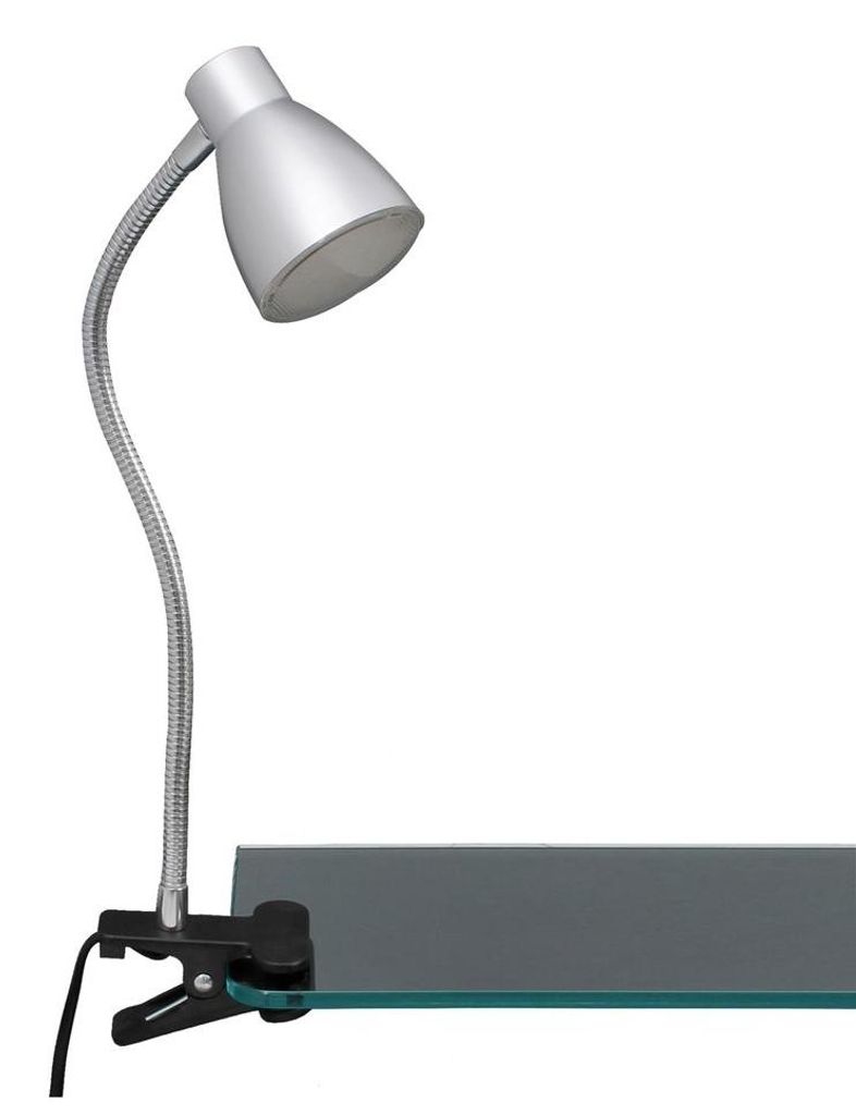 LED Klemmleuchte Klemmlampe Flexarm 2,5W titanfarbig Produktbild 