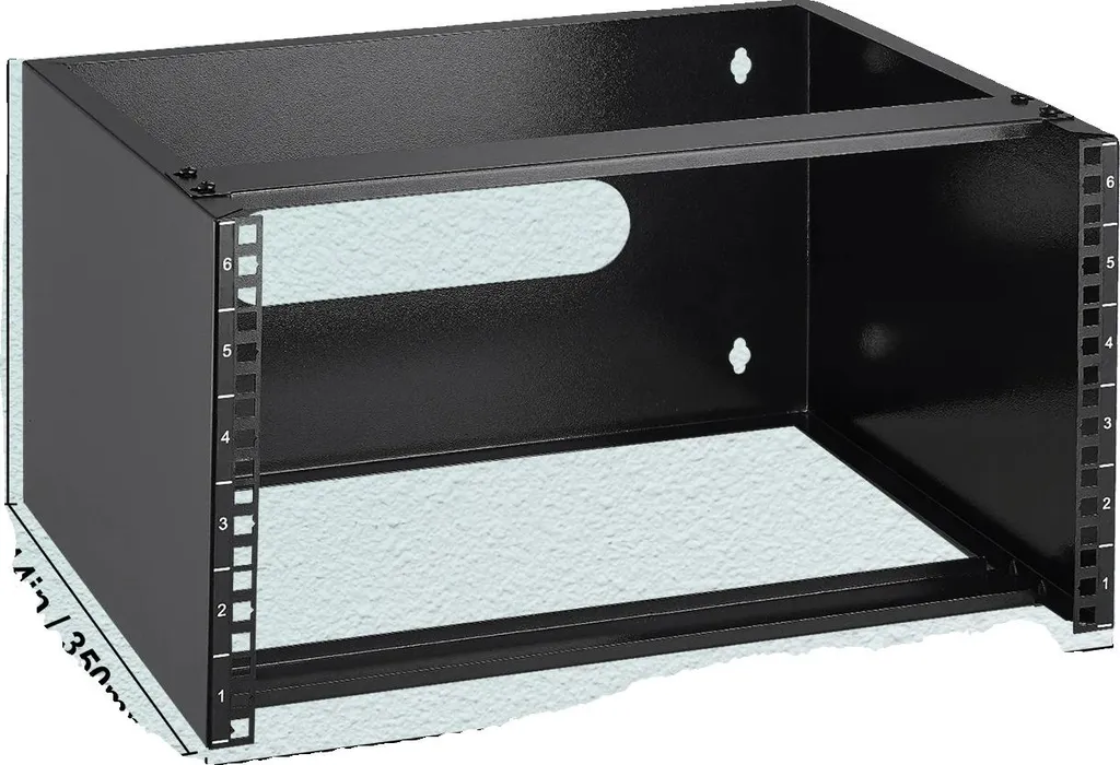 Baie de brassage 6U robuste 500 mm en acier pour protection serveur