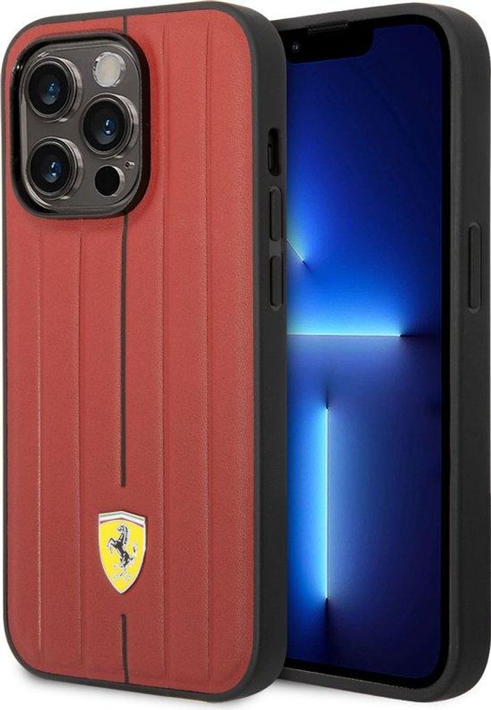 Ferrari Back Cover für iPhone 14 Pro Rot