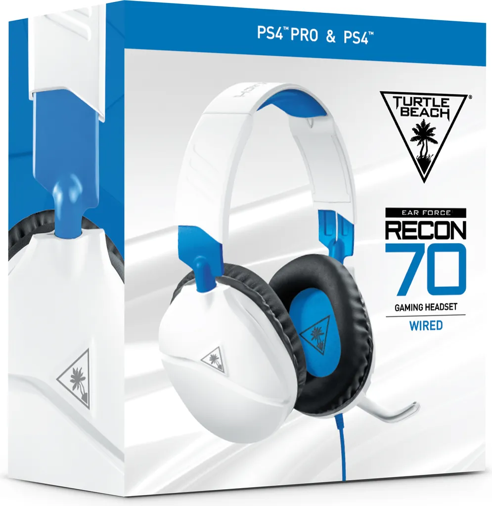 Casque gamer filaire Turtle Beach Recon 70P avec micro blanc
