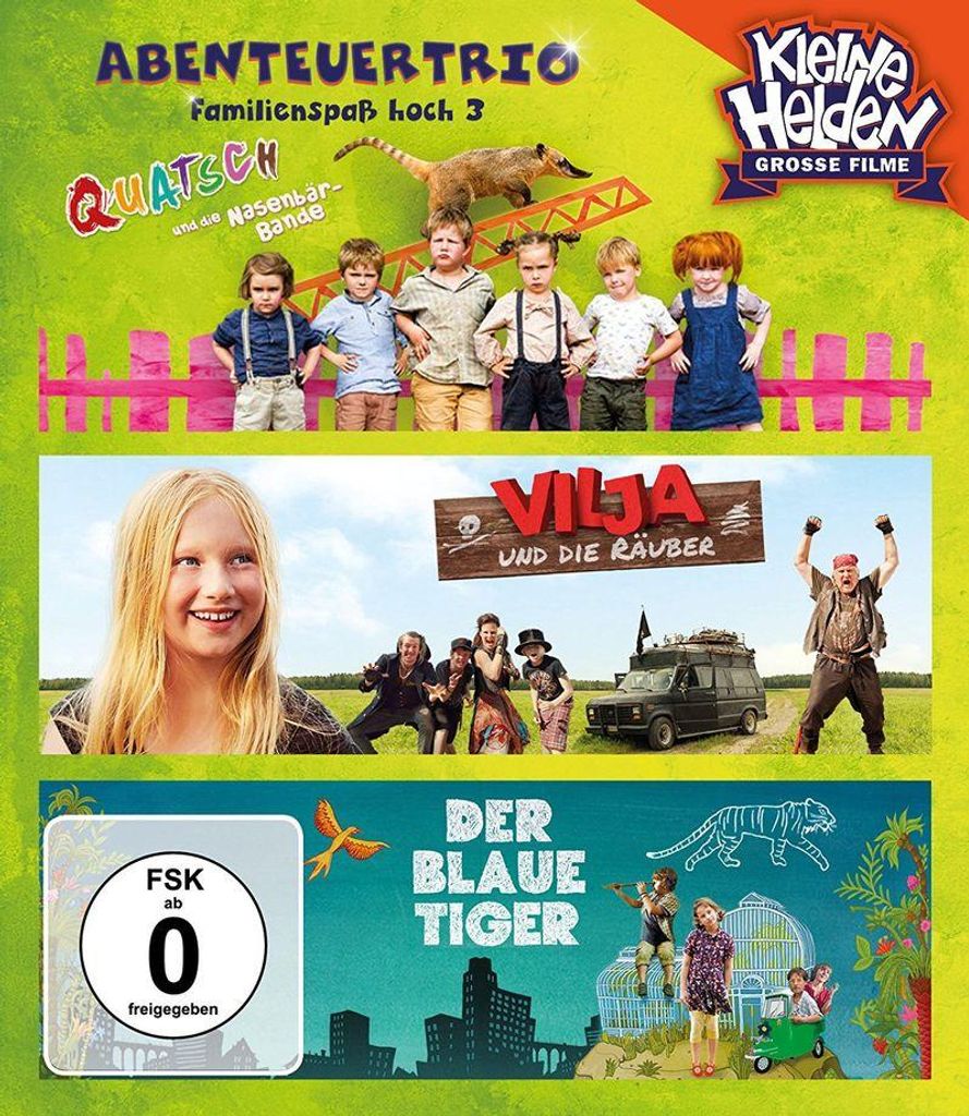 Abenteuertrio Kinderfilmbox - Familienspaß hoch 3